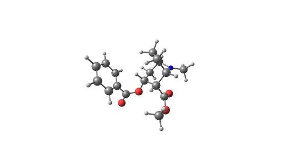 旋转孤立可卡因分子