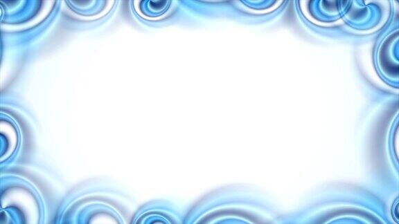 蓝色抽象漩涡形状的视频动画