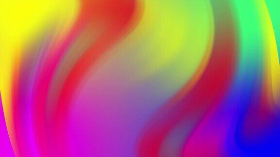 霓虹颜色梯度移动抽象模糊背景颜色随位置变化产生平滑的颜色过渡