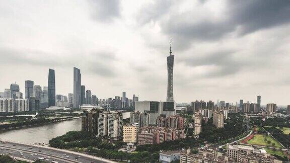 珠江新城摩天大楼全景图广东中国
