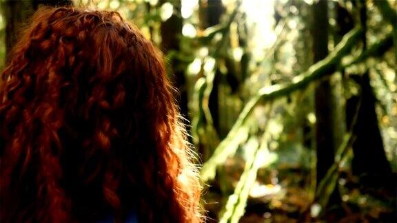 女孩探索:哥伦比亚河峡谷森林