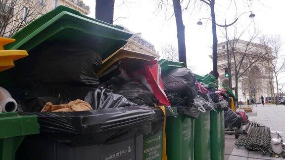 2020年2月4日巴黎巴黎垃圾堆积后封锁了垃圾焚烧场