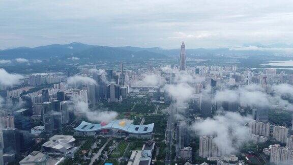 深圳市福田区与平流雾