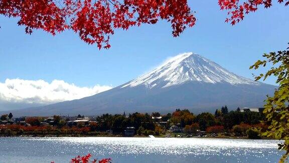 富士山秋色日本
