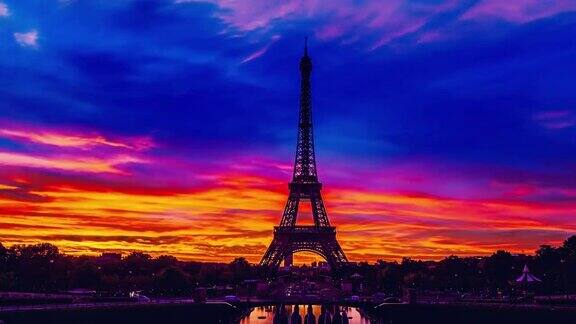 黎明时巴黎的日出时间