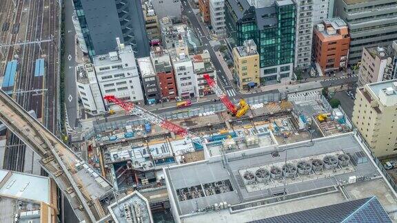4K时间流逝-建筑结构与日本铁路-日本东京