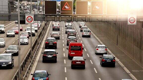 德国柏林高速公路延时拍摄