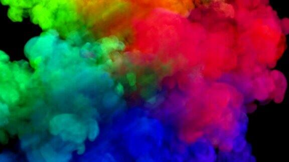 黑色“光谱”上的彩色烟雾爆炸变种2