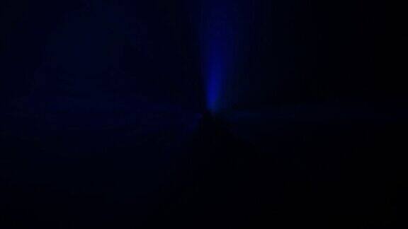 4k蓝色抽象激光聚光灯背景