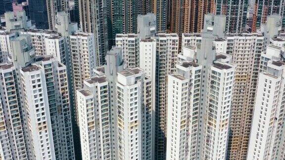 无人机拍摄香港高密度生活