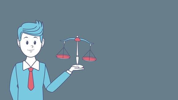 律师与平衡高清动画