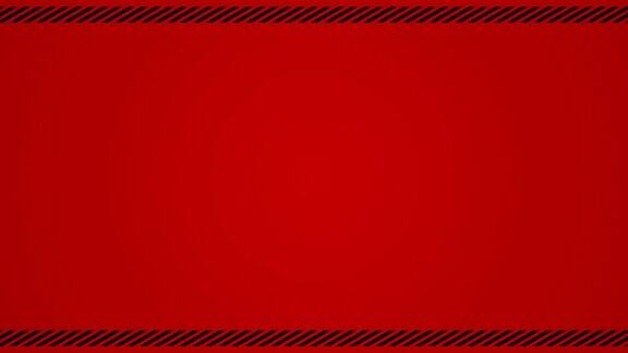 应急红色背景和对角线条纹框架概念(无缝循环)