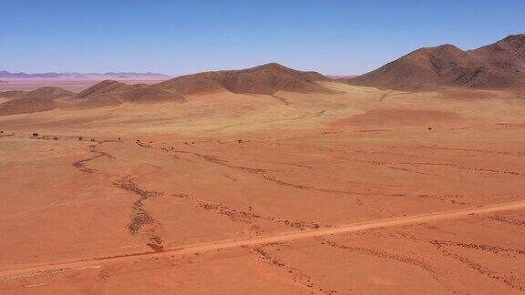 Triasberg山保护区纳米比亚4K无人机视频飞行
