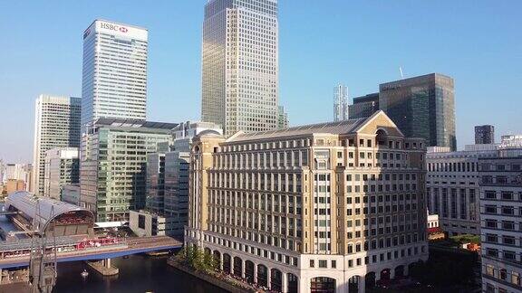 英国伦敦市中心建筑物鸟瞰图