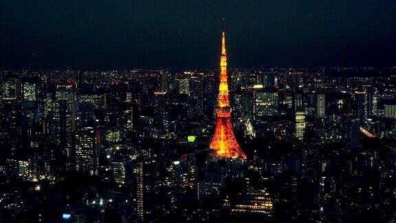 东京塔黄昏