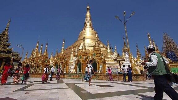 缅甸仰光的大金塔