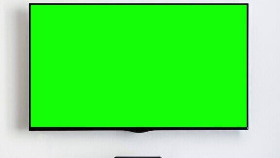 电视绿色屏幕缩小