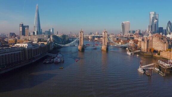 英国伦敦塔桥的美丽景色