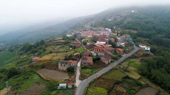 西班牙加利西亚的RibeiraSacra航空视频