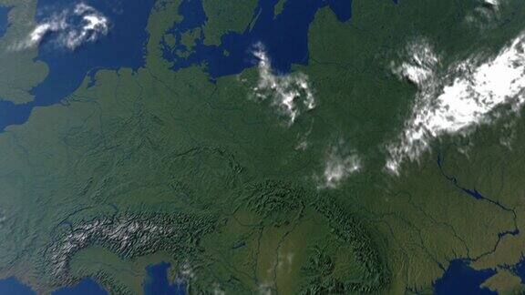 地球与波兰接壤