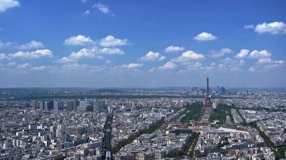 巴黎埃菲尔铁塔城市全景