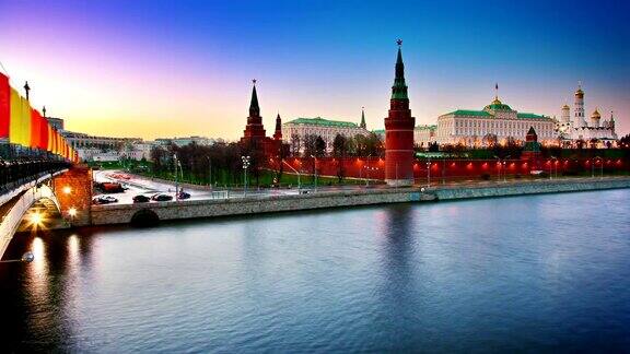 莫斯科、克里姆林宫和河流