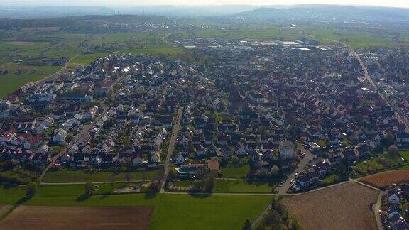 德国Rutesheim城市鸟瞰图