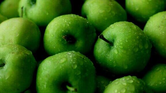 新鲜的青苹果-维生素和健康的生活方式的来源