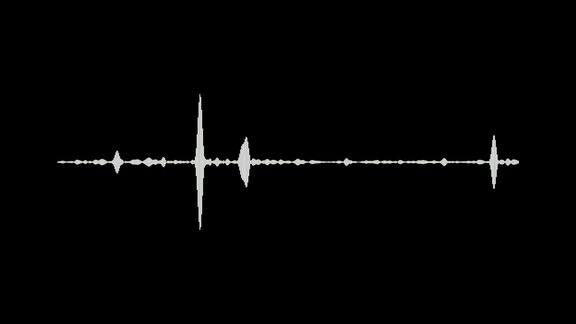 白色的波形音频信号的动画