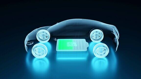电动汽车完全充电电池采用直流快速充电器
