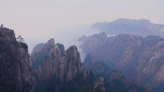 中国安徽省黄山云海风景
