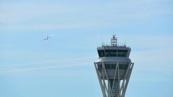 巴塞罗那机场雷达控制塔台