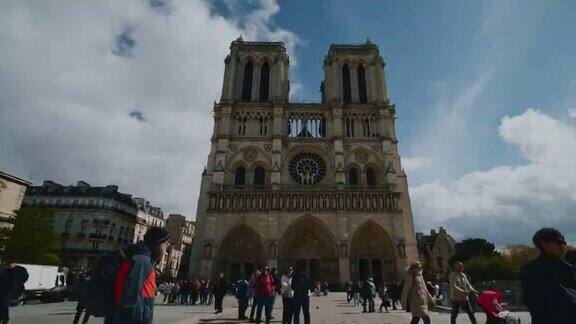 巴黎圣母院法国Hyperlapse视频