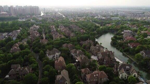 豪华住宅的实时鸟瞰图