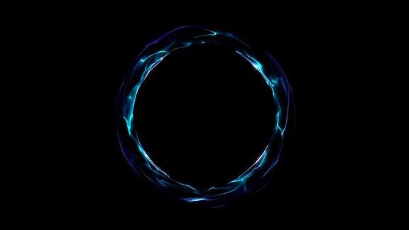 发光的螺旋环抽象的数字背景