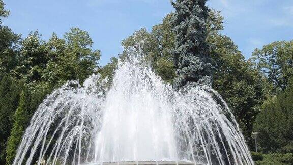 喷泉在Vrnjacka温泉塞尔维亚