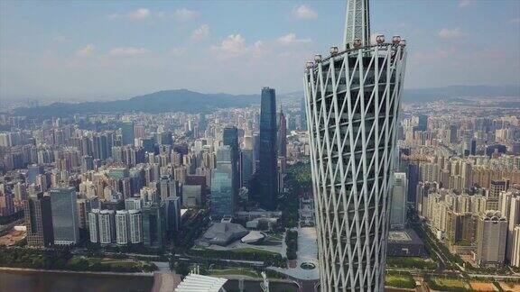 广州市中心塔顶全景