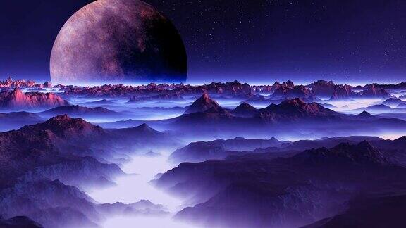 迷雾星球上的外星月亮