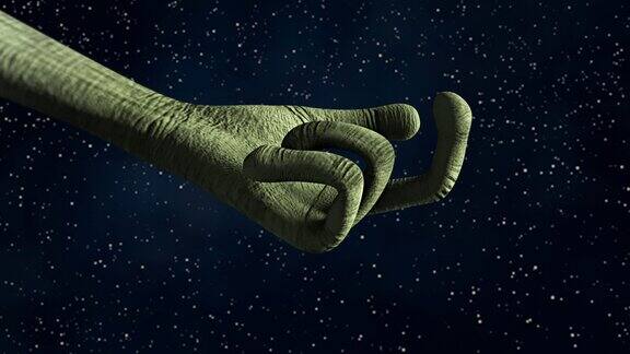 外星人的手招手