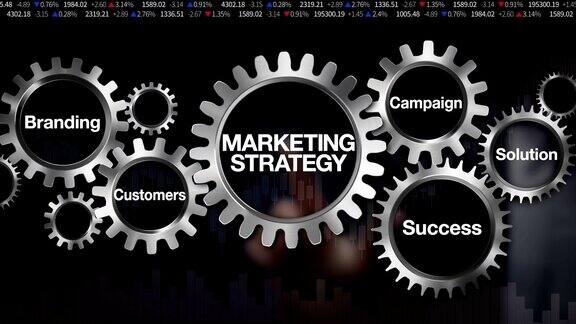 齿轮品牌解决方案客户活动成功商人接触“营销策略”