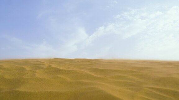 沙漠中的沙丘风吹沙丘