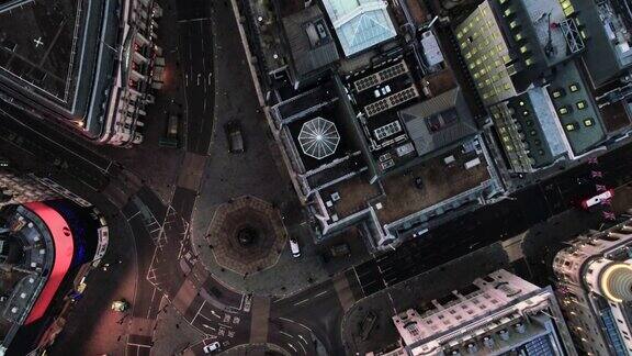 鸟瞰皮卡迪利广场伦敦英国