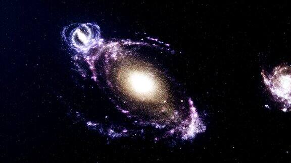 深太空中的螺旋星系