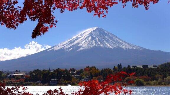 富士山秋色日本