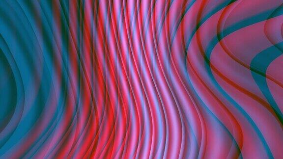 抽象动画与波浪液体彩色三维梯度与不同的梯度背景m_4