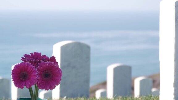 美国国家公墓、军事墓地的墓碑