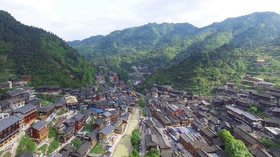 贵州西乡千湖庙村地标4k