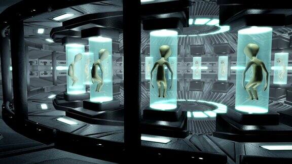 一个与外星人的不明飞行物内部的动画铃声制作成循环播放
