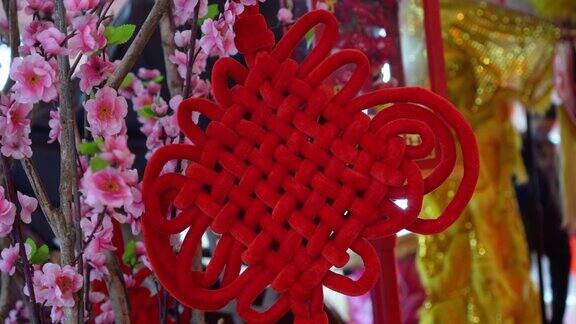 红色的中国结节日挂