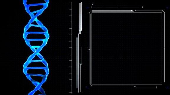 4K-DNA与您的文本无缝循环-股票视频